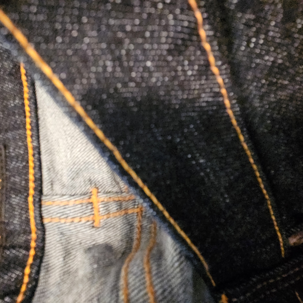 Nudie Jeans Dark Denim with Orange Stitching - Picture 3 of 7